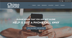 Desktop Screenshot of chimohelpline.ca